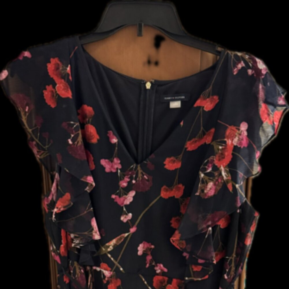 Tommy Hilfiger Women's Ruffled Floral-Print Dress